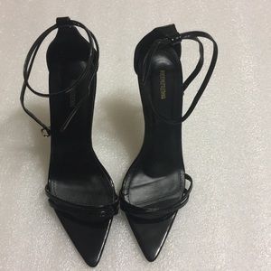 😍PrettyLittleThing😍 black heels size 9